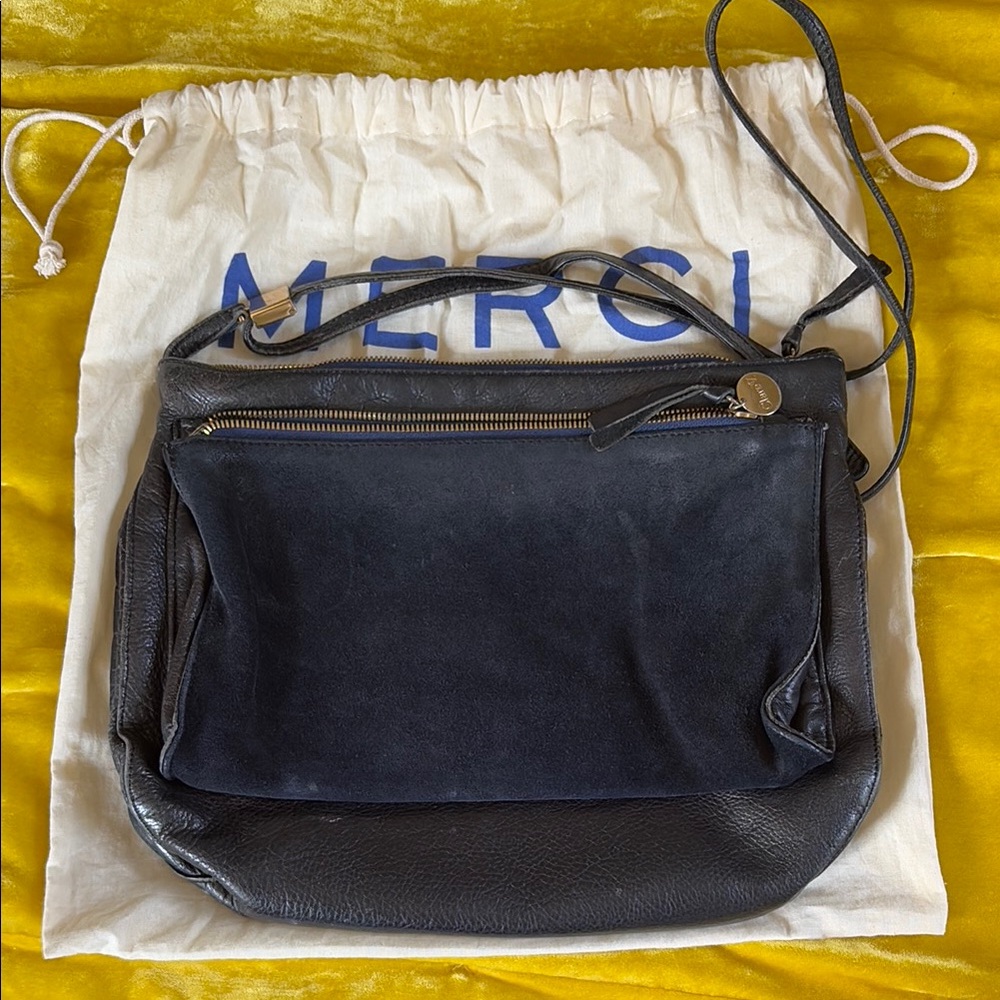 Clare v leather shoulder purse